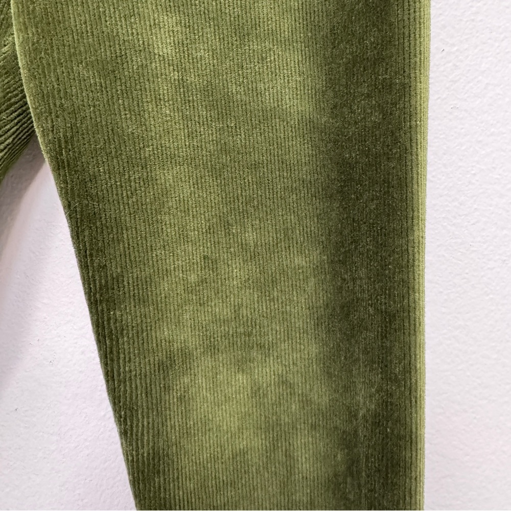 Crewcuts Velvet Leggings Green Size 12 - Picture 2 of 5